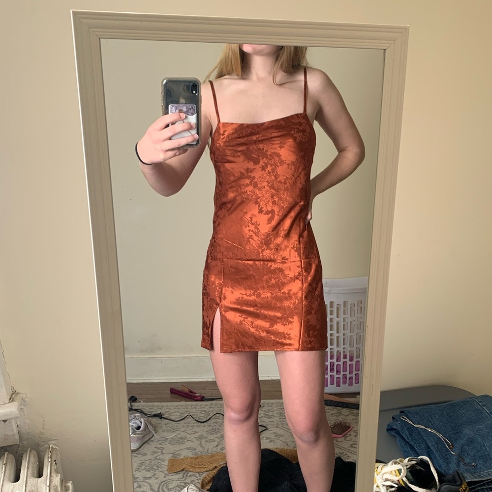 Princess Polly formal dress - Norman Mini Dress Rust
